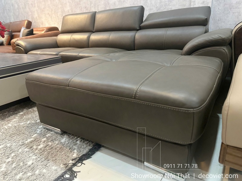 Chi tiết sofa da bò cao cấp 904T thiết kế hiện đại