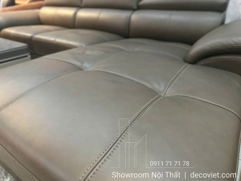 Không gian nội thất sang trọng với sofa da bò giá rẻ 904T