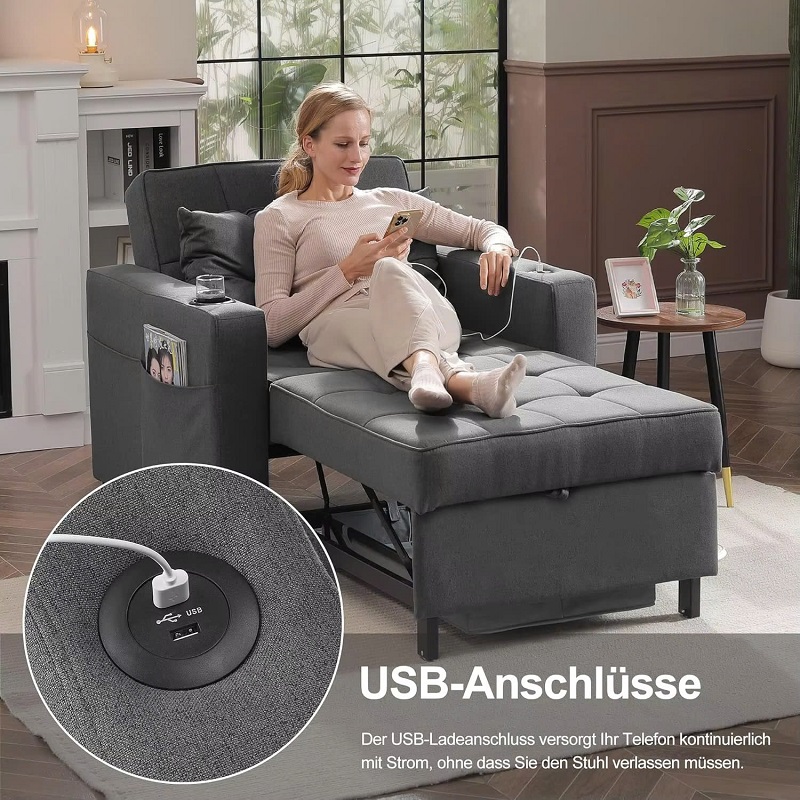 sofa đơn gấp gọn tiện lợi