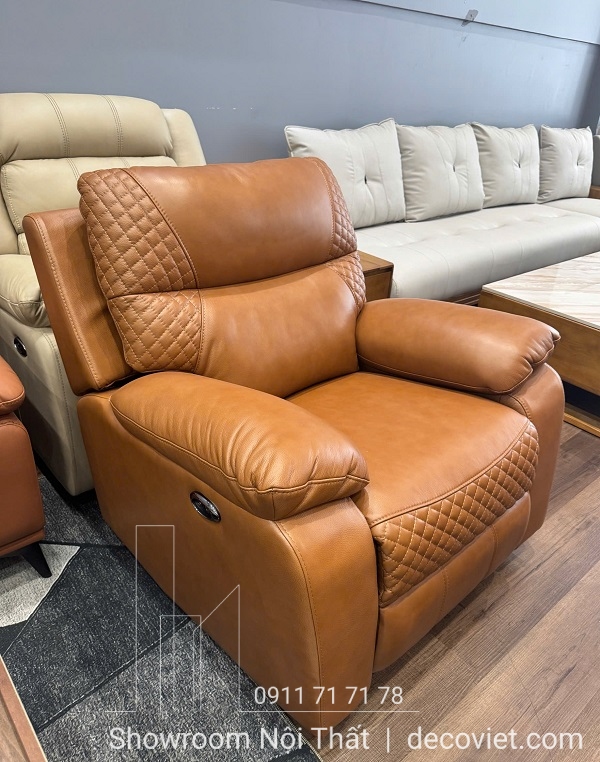 Ghế Thư Giãn Chỉnh Điện Nhập Khẩu, Chất Liệu Full Da Bò Thật 100%