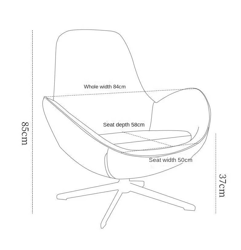 kích thước ghế xoay thư giãn