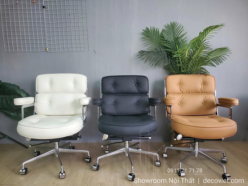 thiết kế ghế công sở kiểu mới với tựa lưng ôm gọn dáng ngồi, tạo cảm giác vững chãi