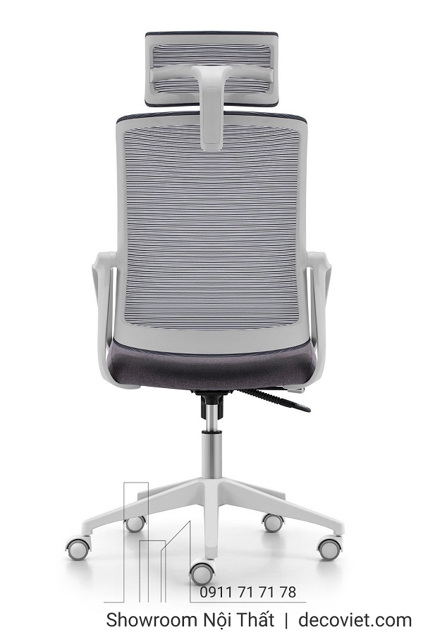 ghế nhân viên lưng cao thiết kế phù hợp với mọi không gian làm việc
