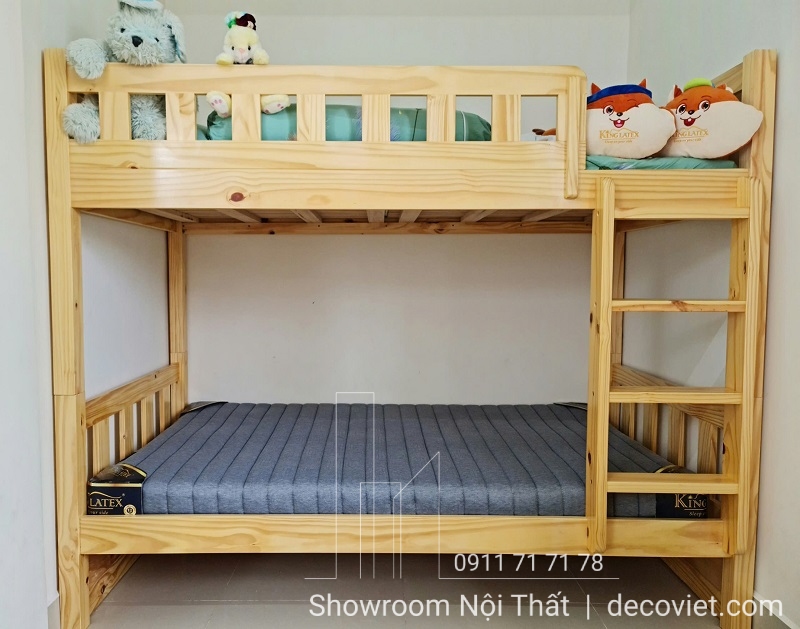 giường tầng gỗ trẻ em