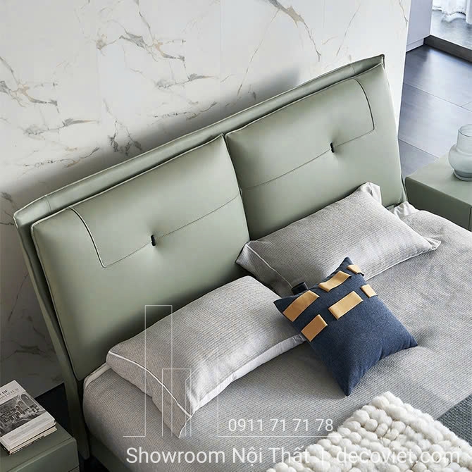 giường ngủ bọc da sang trọng