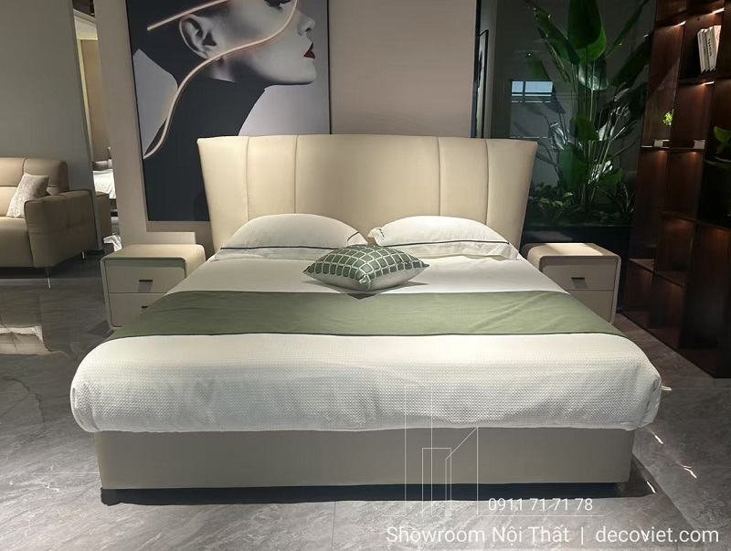 Giường ngủ bọc da đẹp 194T thiết kế hiện đại sang trọng tại