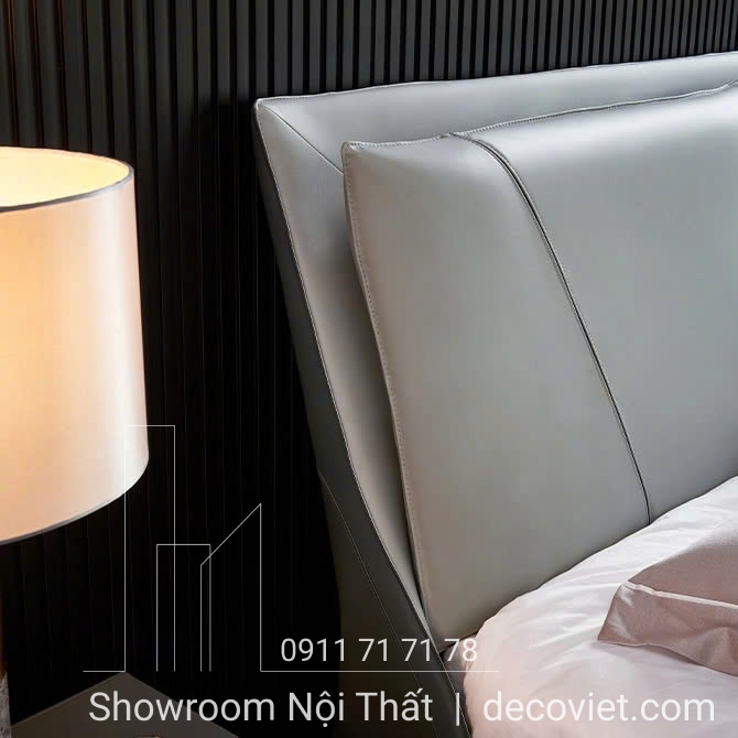 giường bọc da sang trọng