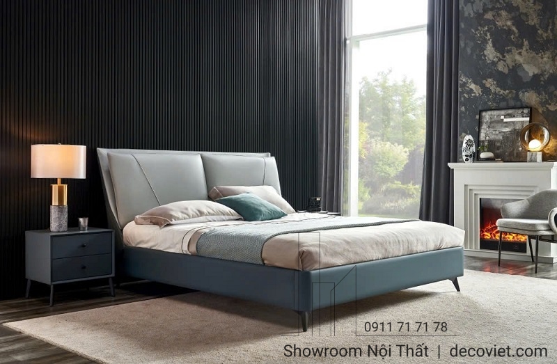 giường ngủ bọc da hiện đại