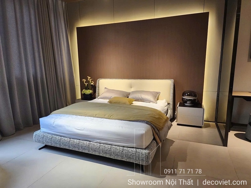 giường ngủ bọc vải hiện đại