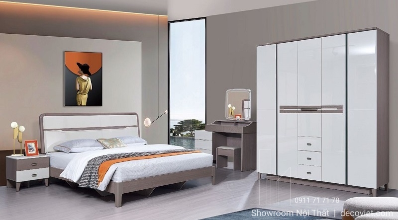 mẫu nội thất nhập khẩu: giường ngủ phòg ngủ thiết kế hiện đại