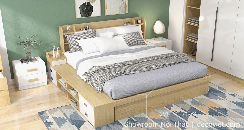 giường ngủ gỗ công nghiệp