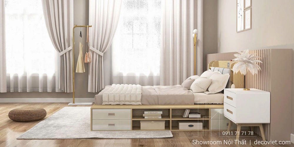 giường ngủ gỗ đẹp hiện đại
