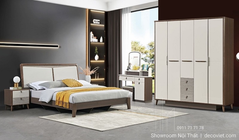 mẫu nội thất nhập khẩu: giường ngủ và tủ gỗ cao cấp