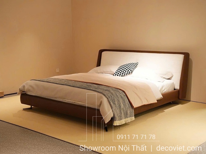 giường ngủ bọc da hiện đại