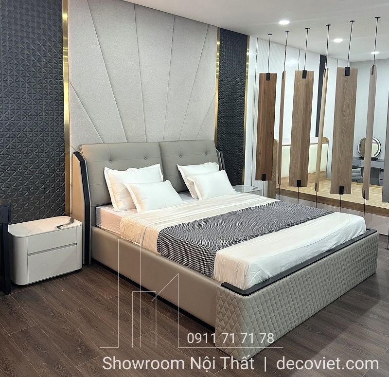 giường bọc da đẹp