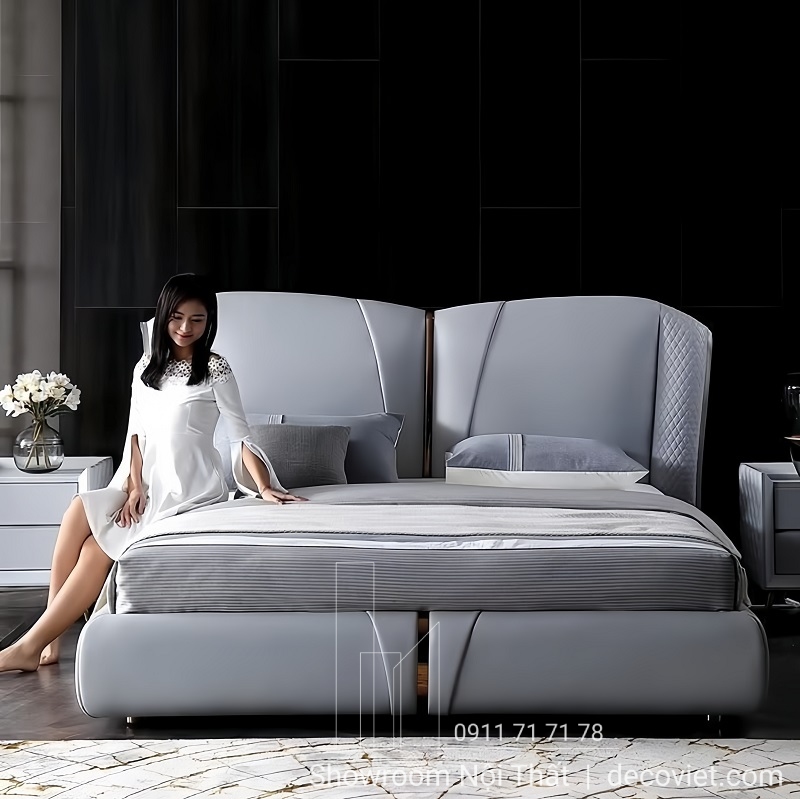 giường bọc da cao cấp