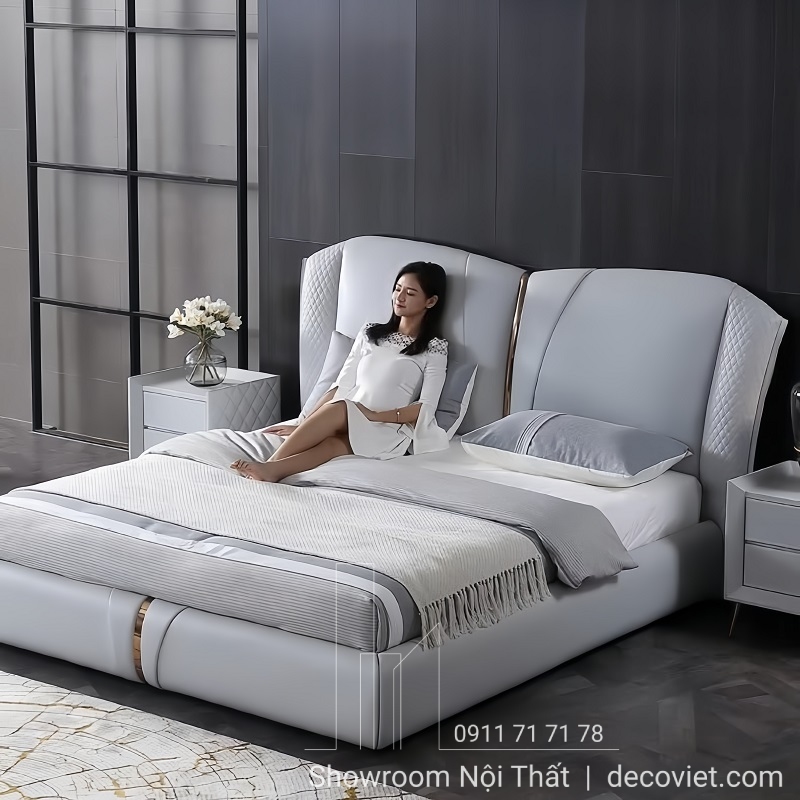 giường ngủ bọc da đẹp