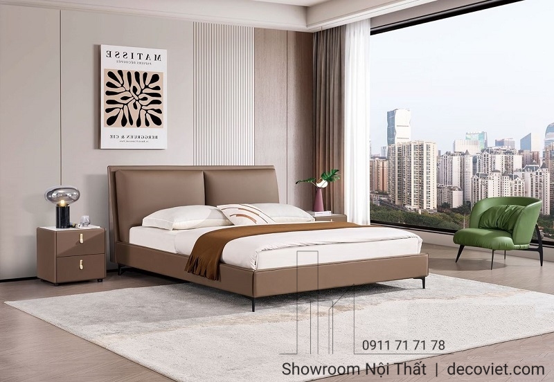 mẫu giường ngủ bọc da nhập khẩu