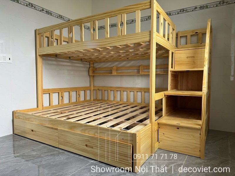 giường 2 tầng gỗ đẹp cho bé