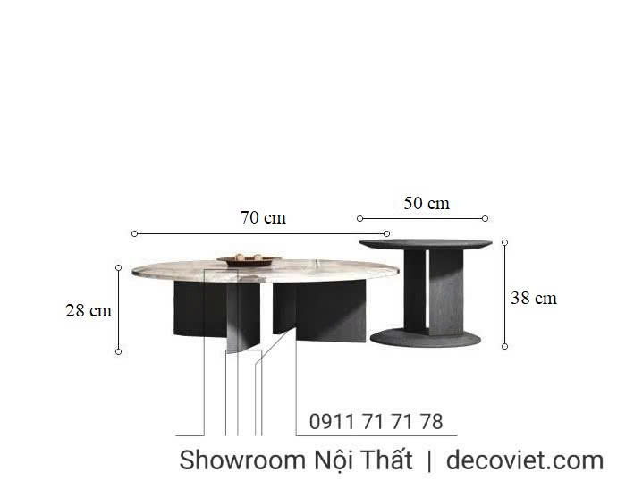 kích thước bàn sofa