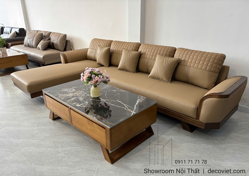 Ghế sofa gỗ ASH thiết kế sang trọng cho phòng khách