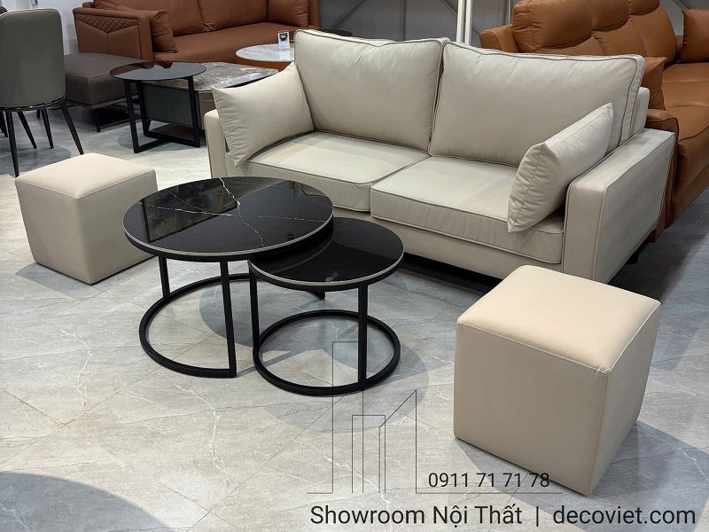 Bộ sofa phòng khách nhỏ thiết kế hiện đại cho căn hộ chung cư