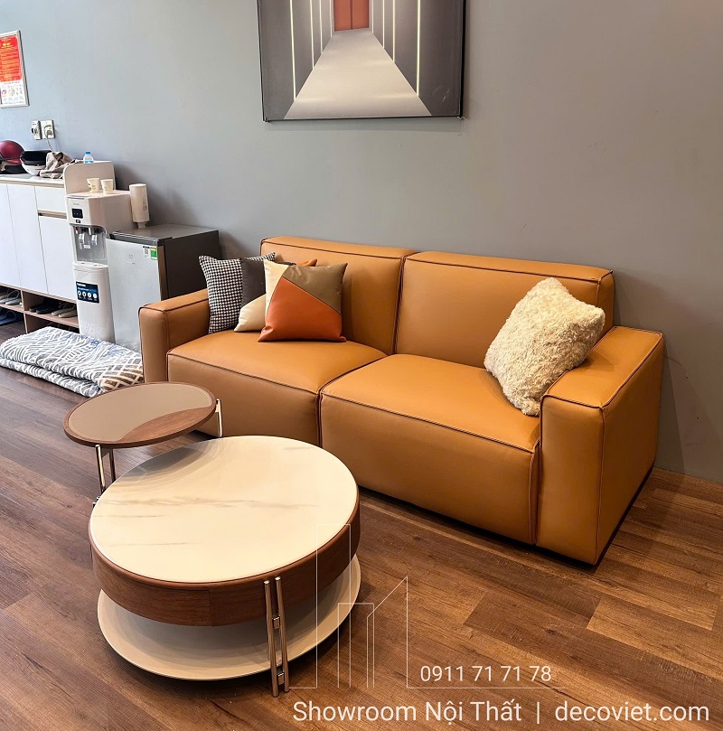 Ghế sofa băng bọc da giá rẻ 1094T cho phòng khách chung cư
