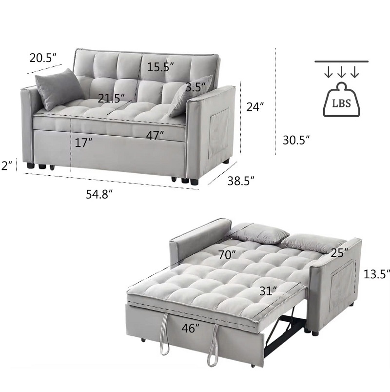 sofa bed thông minh gấp gọn