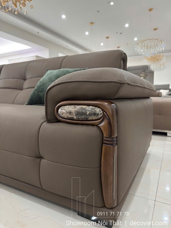sofa da cao cấp nhập khẩu 1064t lựa chọn lý tưởng cho phòng khách hiện đại