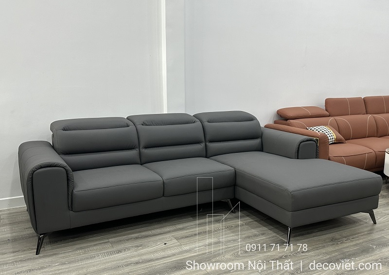 mẫu sofa da phòng khách hiện đại