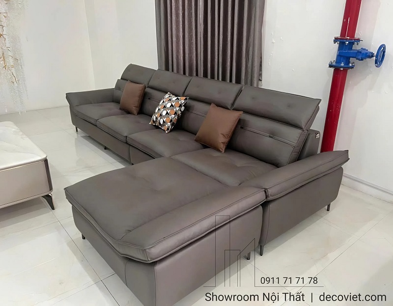 Ghế sofa da nhập khẩu chính hãng 1074T thiết kế đẳng cấp sang trọng