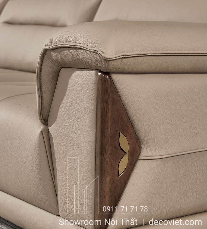 Bộ sofa da nhập khẩu cao cấp 1069T bọc da mềm mịn sang trọng
