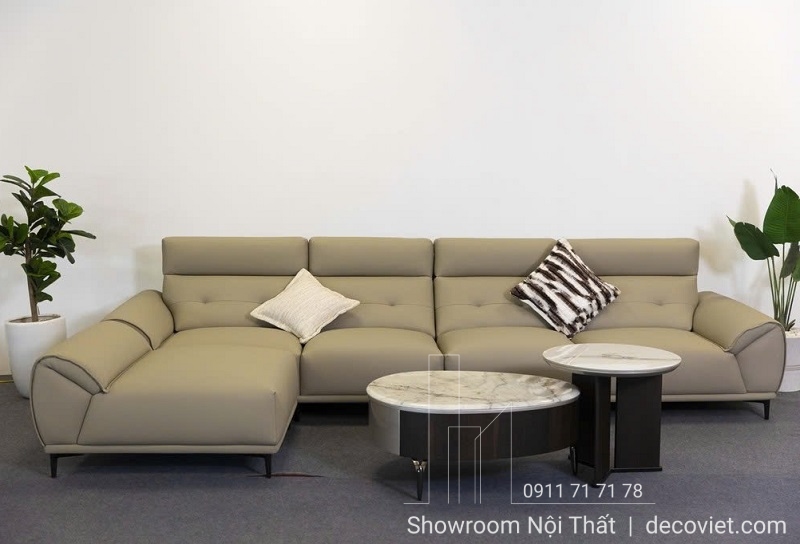 Sofa da nhập khẩu 1070T mềm mại và bền đẹp theo thời gian