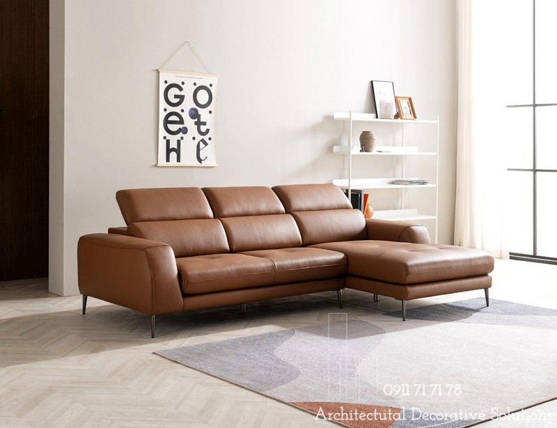 Sofa Da Bò Thật TPHCM 4190S đẹp hiện đại