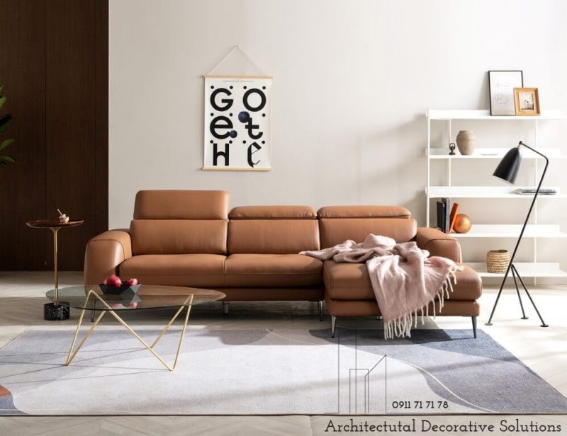Sofa Da Bò Thật TPHCM 4190S đẹp sang trọng