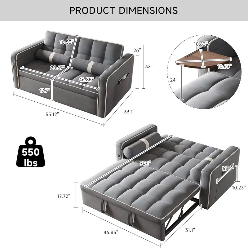 kích thước sofa giường thông minh