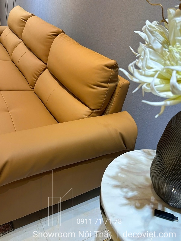sofa bọc da chỉnh điện