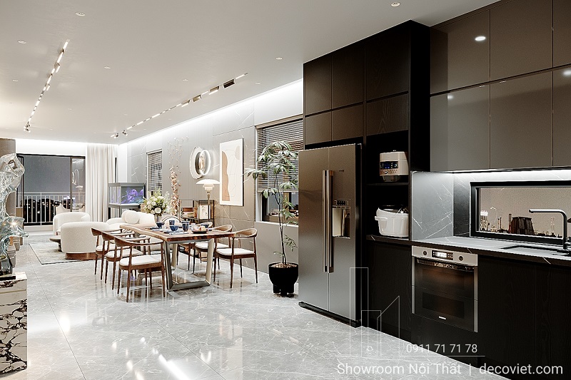 thiết kế không gian mở hiện đại, tinh tế