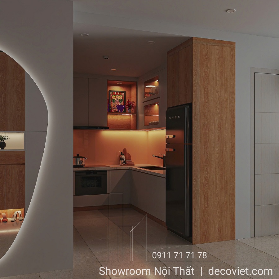 thiết kế căn hộ 2 phòng ngủ