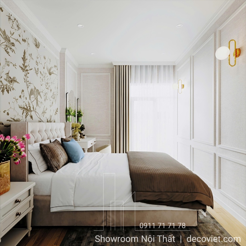 Phòng ngủ phụ có cửa sổ và tủ áo lớn