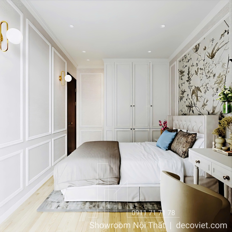 Phòng ngủ phụ tối giản mà vẫn đầy đủ công năng