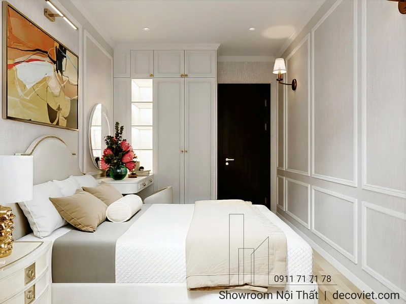 Không gian phòng ngủ tràn ngập ánh sáng tự nhiên