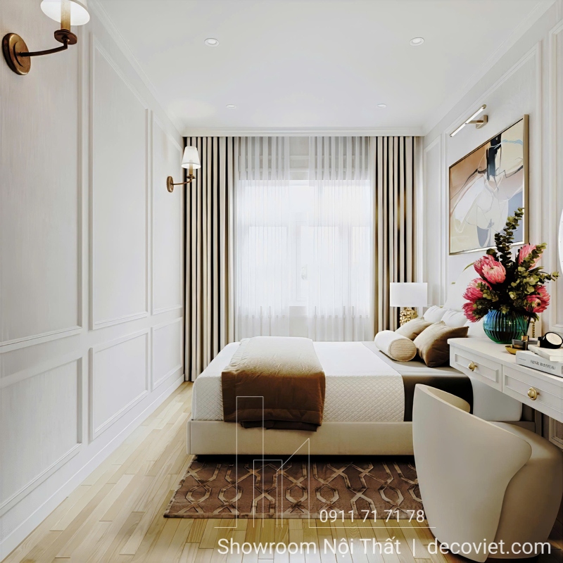 Hệ tủ kịch trần tiết kiệm không gian phòng ngủ