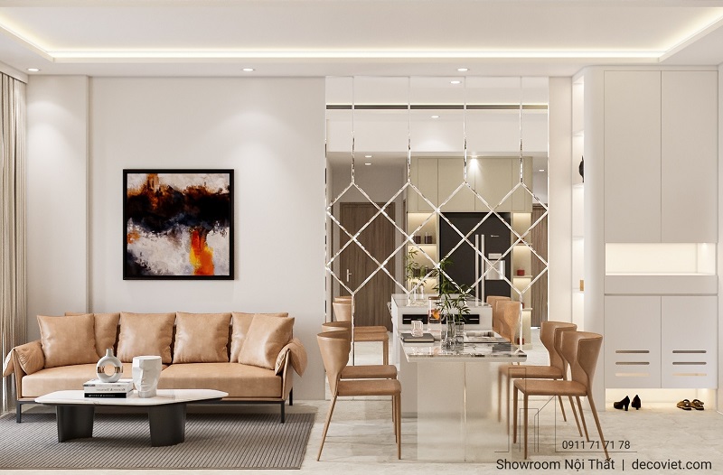 Không Gian Sống Hiện Đại Với Thiết Kế Nội Thất Chung Cư Aurora 69m²