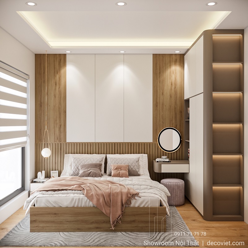 Thiết Kế Nội Thất Chung Cư Aurora 69m² Gọn Gàng, Ấm Cúng