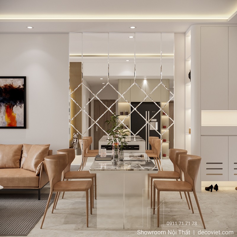 Thiết Kế Nội Thất Chung Cư Aurora 69m² Phong Cách Hiện Đại
