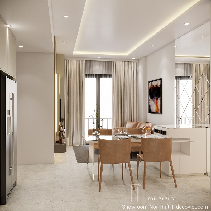 Thiết Kế Nội Thất Chung Cư 69m² Tối Ưu Diện Tích, Không Góc Chết