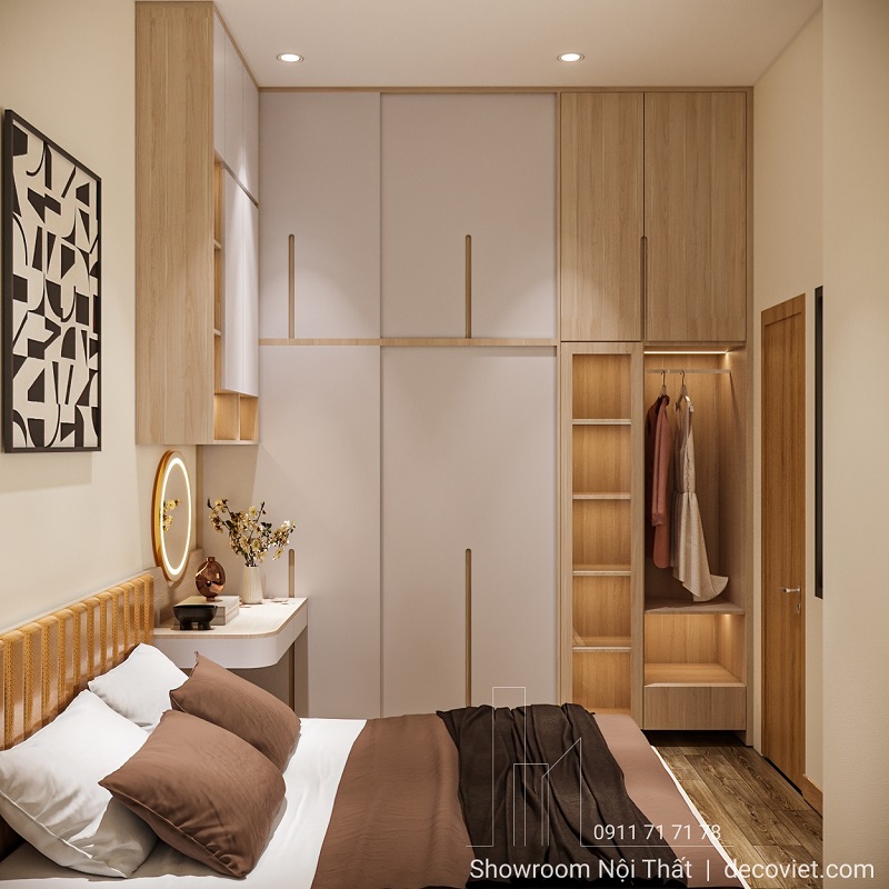 Thiết kế phòng ngủ master nhà phố Bình Dương