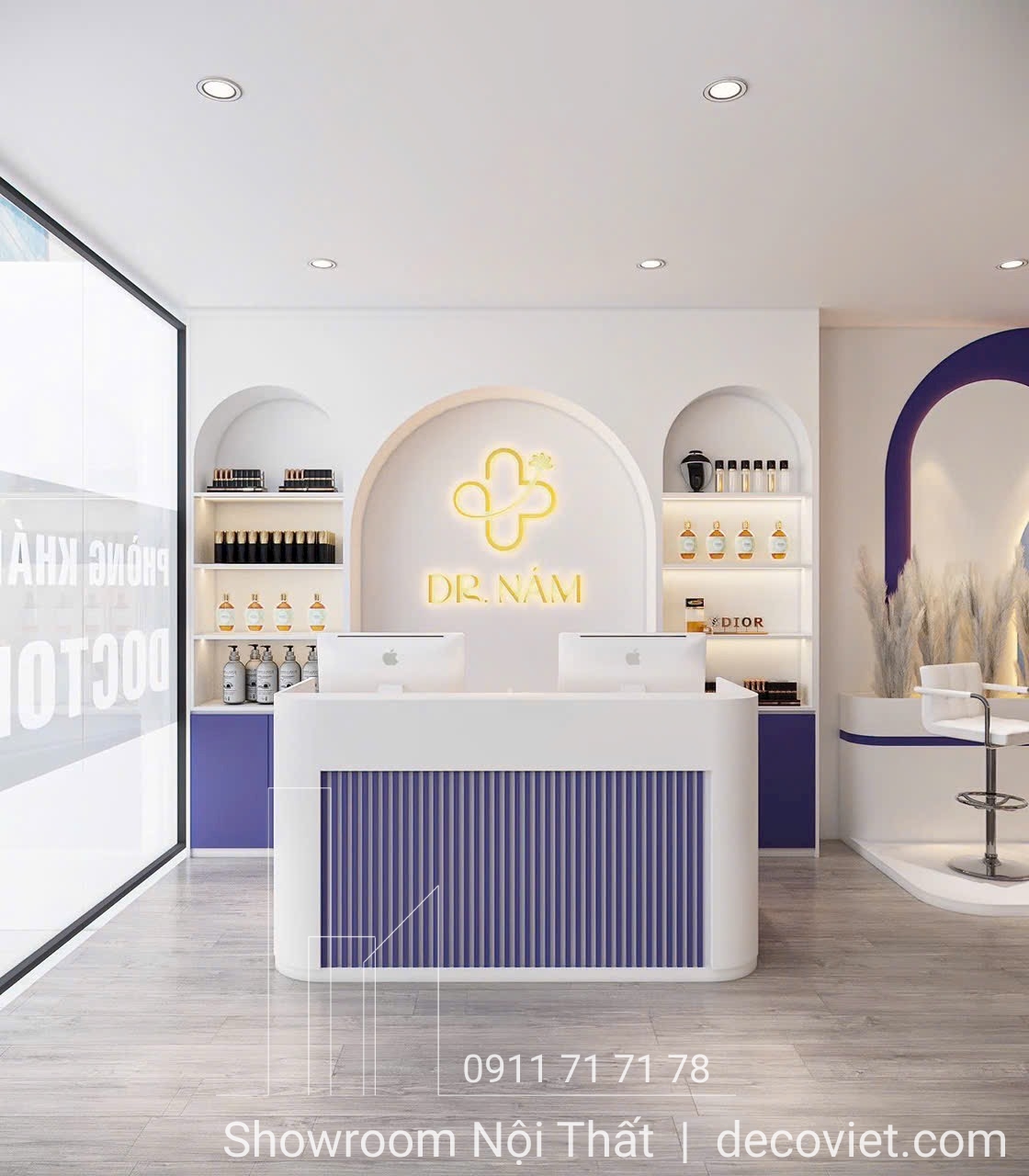 thiết kế thi công nội thất spa