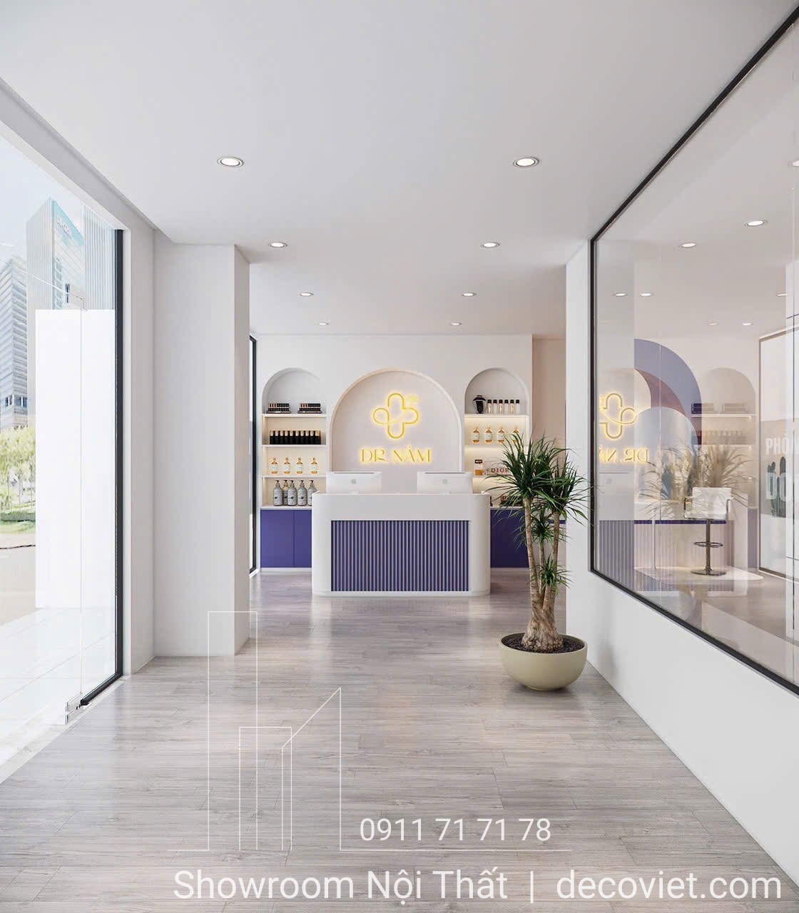 thiết kế thi cồng nội thất spa trọn gói